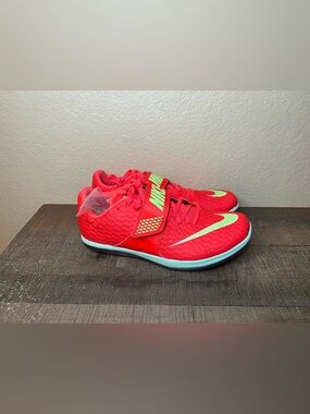 Nike High Jump Elite Spikes “Bright Crimson Lime Blast” 
- Size 10 Men.